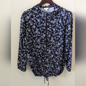 J Jill Fit Pullover Hooded Kangaroo Pocket  S